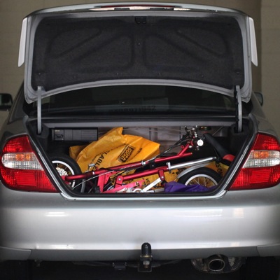 A average sedan can fit 2 to 4 Krys Foldee Mini Electric Bikes in the boot.